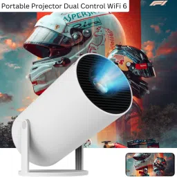 SACRO Smart Projector for Home 4K Support Rotabable Design withApp Netflix,YouTubeZ253 (4500 lm / 1 Speaker / Wireless / Remote Controller) Portable Projector-19