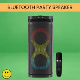 Clairbell A1 (PORTABLE BLUETOOTH PARTY SPEAKER) Wireless Karaoke Mic & Deep Bass SoundL441 40 W Bluetooth Party Speaker-picture-30