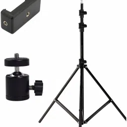 MOBONE ® 7 Feet Portable Adjustable Tripod Stand, Rotating Ball Head Mobile Clip Tripod-25