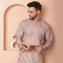 jompers Men Printed Pure Cotton Straight Kurta-picture-17