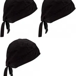 Solid Cotton Blend Men Black Scarf-image-71