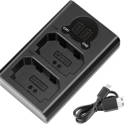 Lamkoti Fz100 dual fast camera battery charger with type 'c' cable for sony Fz100 batteyCamera Battery Charger-image-53