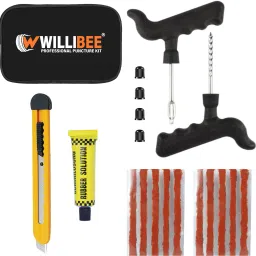 7 in 1 Universal Tubeless Tire Puncher Kit Tyre Puncture Kit for car & bike Tubeless Tyre Puncture Repair Kit-18