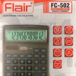 flair FC-502 Desktop Series Check & Correct FC-502 Basic Calculator-picture-26