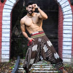 Printed Cotton Men Harem Pants-image-99