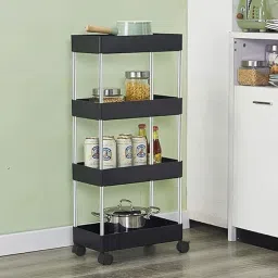 Fruits/Vegetables Kitchen Rack NEW STAINLESS STEEL TROLLY FOR VEGATABLES AND FRUITS PLASTIC TROLLY FOR KITCHEN Plastic, Steel-picture-13