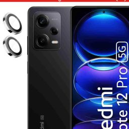 ZYXO Back Camera Lens Ring Guard Protector for Redmi Note 12 Pro 5G [Silver Metal Alloy Camera Ring with 9H Glass] Set of 1-image-99