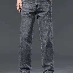 leriya fashion Men Regular Mid Rise Grey Jeans-picture-22