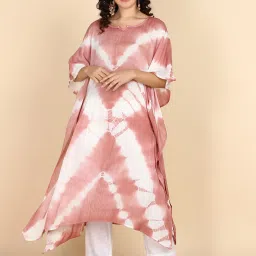 Solid Crepe Women Kaftan-image-87