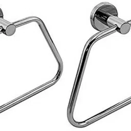 towel ring xionno napkin holder set of 2 silver Towel Holder-image-3
