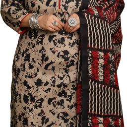 rajnandini Women Cotton Blend Kurta Pant Dupatta Set-picture-3