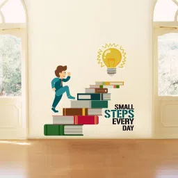 15 cm Small Steps Every Day Motivation Quote Self Adhesive Sticker-image-45