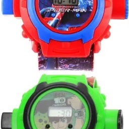 Combo Spidy And Ben10 Projection-24 Image Projector Watch Learning Toy Pack Of - 2-40