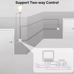 amiciSmart 16A WiFi Smart Timer Switch, Home Automation Switch with 2-Way Control Smart Switch image 5
