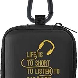 StealODeal Leather Zipper Headphone Case For Universal-35