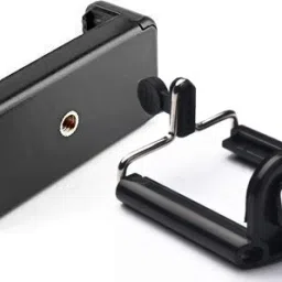 POZUB Universal Cell Phone Holder Clip/Mount Adapter/Adjustable Clamp + 2 Hole Mobile Clip Mount Mobile Camera Holder and Tripod Mount Holder Clip/Mount Adapter/Adjustable Clamp and 360 Degree mobile clip, Mobile Phone, Smartphone’s, Selfie Stick & All Types of Tripods mobile holding clip Camera Stand Clip Bracket Holder Tripod Monopod Mount Adapter Tripod, Monopod Kit, Monopod, Tripod Kit, Tripod Bracket, Tripod Clamp-16