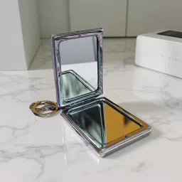 Portable Pocket Makeup Mirror with Keychain | Cute Beauty Accessory for Girls-image-58