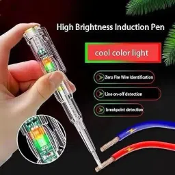 goodsbazaar High-Brightness Intelligent Voltage Tester Pen Multi-function LED Test Pen Digital Voltage Tester image 3