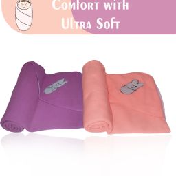 Embroidered Single Hooded Baby Blanket forMild Winter-image-89