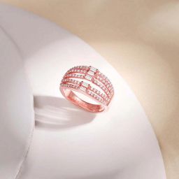 Sterling Silver Rhodium Plated Ring-image-41