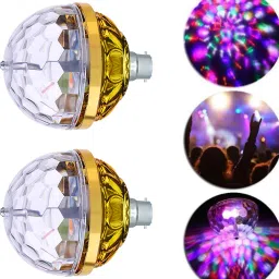 360 Degree Rotating Golden Jumbo Bulb Dj Bulb Strobe Effect LED Disco Bulb Single Disco Ball-8