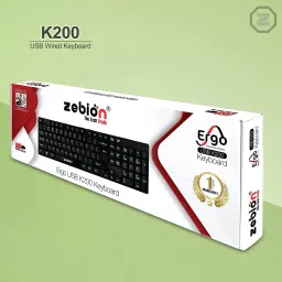 zebion K200 Keyboard + Hunk Mouse + Pronto 101 USB HUB Combo Set image 2