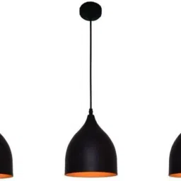 Single Head Vintage Black aluminium Light Industrial Retro Country,Dining Hall Restaurant Cafe Bar Lighting Pack of 3 Pcs (Without bulbs) Pendants Ceiling Lamp-image-3