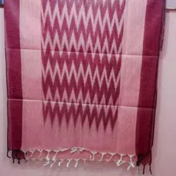 Cotton Blend Printed Maroon Women Dupatta-4