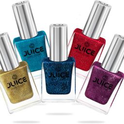 Nail Paint Combo 33 Midnight Blue, Red Violet, Aqua Marin, Metallic Gold, Dazzling Red-picture-5