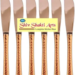 COMBO OF 6 KNIVES Copper Butter Spreader Set-image-12