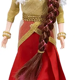 Geetha | South Indian Barbie Doll | Hand stitch clothes | Fully Foldable-image-0