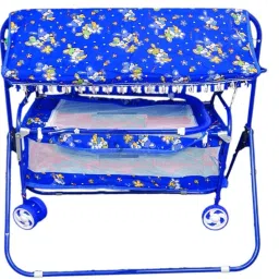 Foldable Baby Cradle with Swing & Mosquito Net, 0-8 Months-6