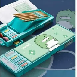 pencil box dino-green Art Plastic Pencil Box-35