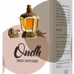 OUDH Reed Diffuser Fragrance for Home,Workplace | 6 Rattan Stick Free |Pack Of 1 Diffuser, Diffuser Set-21