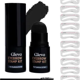Eyebrow Stamp & Eyebrow Stencil Kit - Vegan Eyebrow Stamp Powder 2 g-13