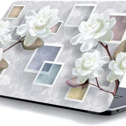 qth FLORAL LAP-3651 VINYL Reusable Laptop Skin Compatible for 15.6 inch-image-84