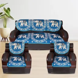 Cotton Animal 3+2 Seater Sofa Cover-picture-12