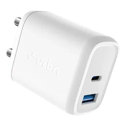 urbn UWA201WH1 20W Type A and Type C 2-Port Fast Charger (Adapter Only, GaN Technology, White)-27