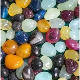 Decorative Onyx Stone Pebbles For Plant Pots Tanks Home Garden Decor (Mix, 500g) Polished, Regular Asymmetrical, Oval, Round Onyx Stone-15