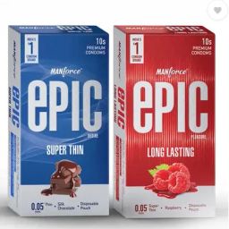Epic Desire, Pleasure Condom (Set of 2, 20 Sheets) Condom-image-66