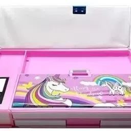 School Compaas Box Two Type Art Plastic Pencil Box-image-3