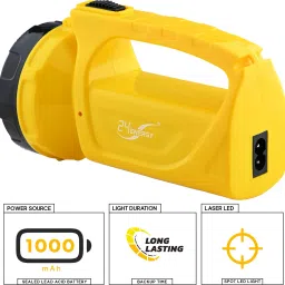 24 energy Portable Long range Laser LED Kisan Torch + High Bright Side SMD Light EN-985 Torch image 4