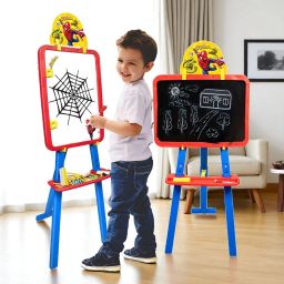 5in1 Easel Board, Withe & Chalk Board, Spider Activity Sheet, Adjustment, Cards-image-78