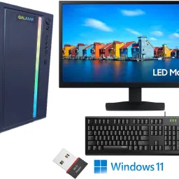GALAXAR INTEL Core i5 (8 GB DDR3/500 GB/128 GB SSD/Windows 11 Home/1 GB/19 Inch Screen/GLX-I52400-8GBRAM-128GBM.2SSD-500GBHDD-WIFI) with MS Office-12