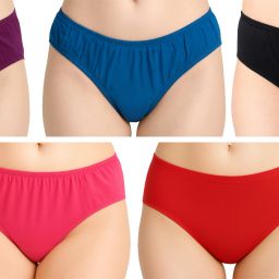 Pack of 5 Women Hipster Multicolor Panty-image-43