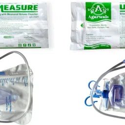 Agarwals Urometer Urine Collecting Bag Measured Volume Chamber(2000ML)(2 PCS) Urometer-image-9