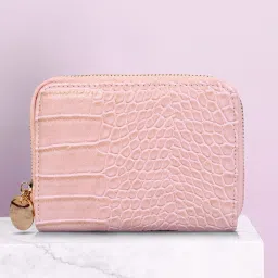 Women Pink Artificial Leather Wallet - Mini-image-57