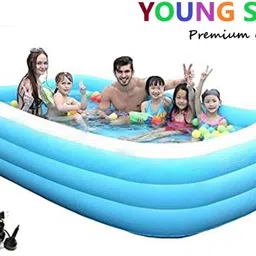 young star Adults Jumbo Family 10*6 Feets Size Water Pool ,Bath Tub,Swimming Pool ,Spa Inflatable Swimming Pool, Inflatable Toy Pump, Pool Accessory-picture-12