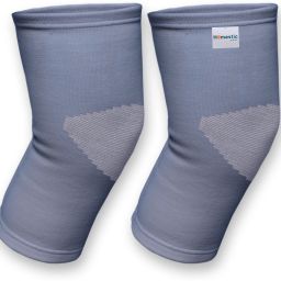3D Knee Cap|Cotton Joint Pain Knee Sleeves|Size-S|1 Pair|Gray & White Knee Support-image-83