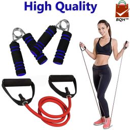 High Professional Resistance Bands & Gripper for Stretching Tube for Exercise Fitness Accessory Kit Kit-image-21